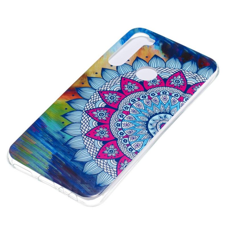 Case Hoesje Xiaomi Redmi Note 8 Telefoonhoesje Fluorescerende Mandala