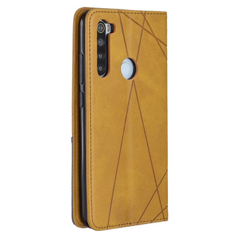 Folio-hoesje Xiaomi Redmi Note 8 Grijs Zwart Kunstenaarsstijl