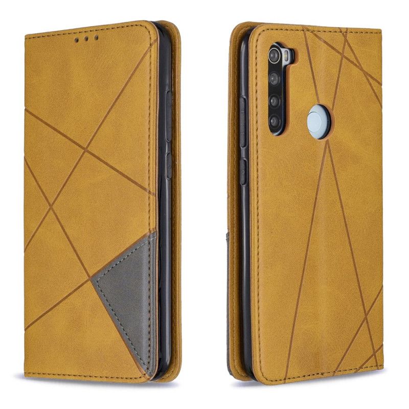 Folio-hoesje Xiaomi Redmi Note 8 Grijs Zwart Kunstenaarsstijl