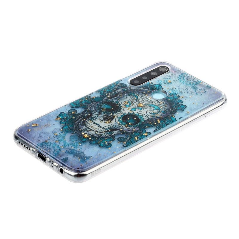 Hoesje voor Xiaomi Redmi Note 8 Blauwe Schedel