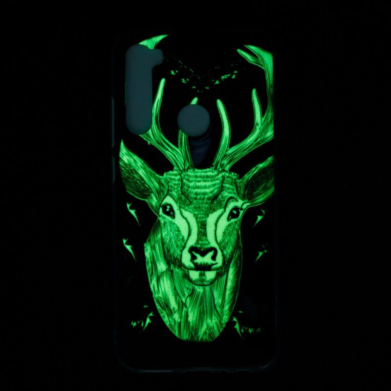 Hoesje voor Xiaomi Redmi Note 8 Fluorescerend Majestueus Hert