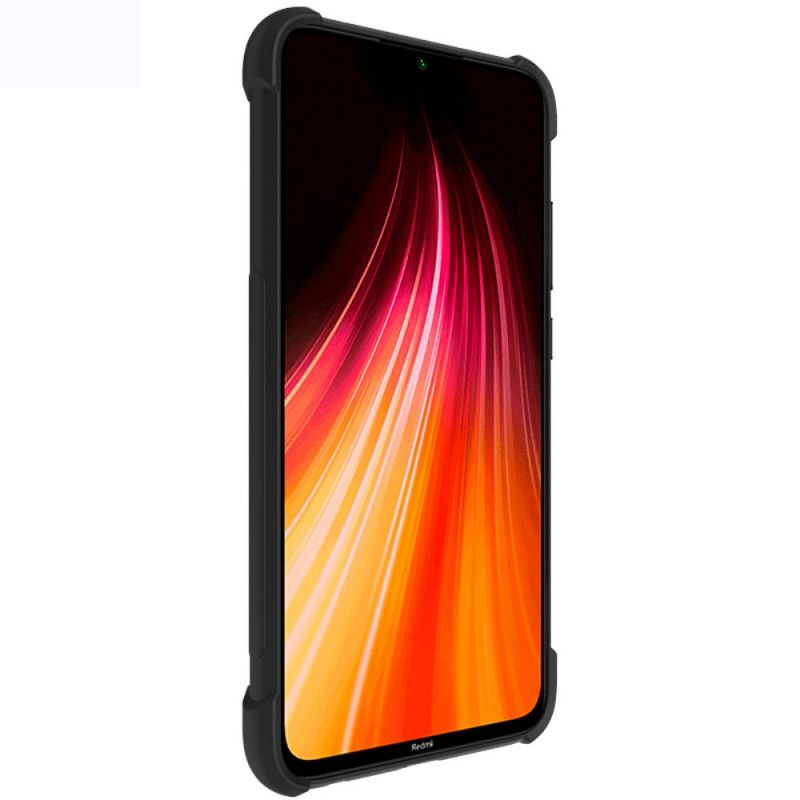 Hoesje voor Xiaomi Redmi Note 8 Grijs Zwart Imak Skin Feel Class