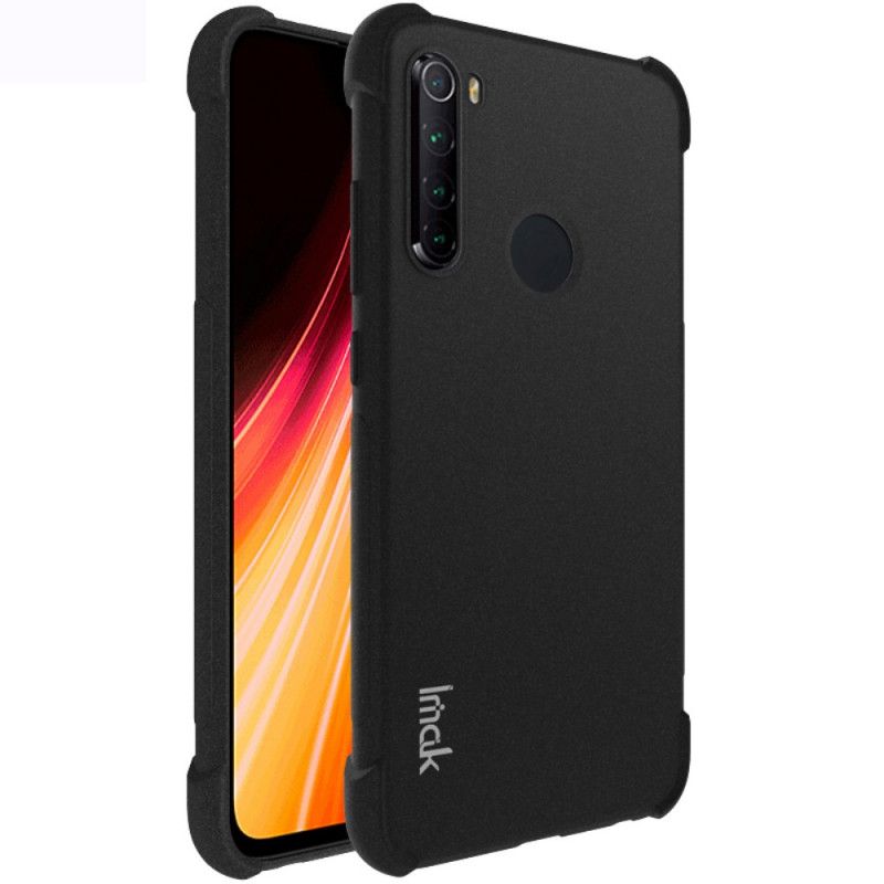 Hoesje voor Xiaomi Redmi Note 8 Grijs Zwart Imak Skin Feel Class