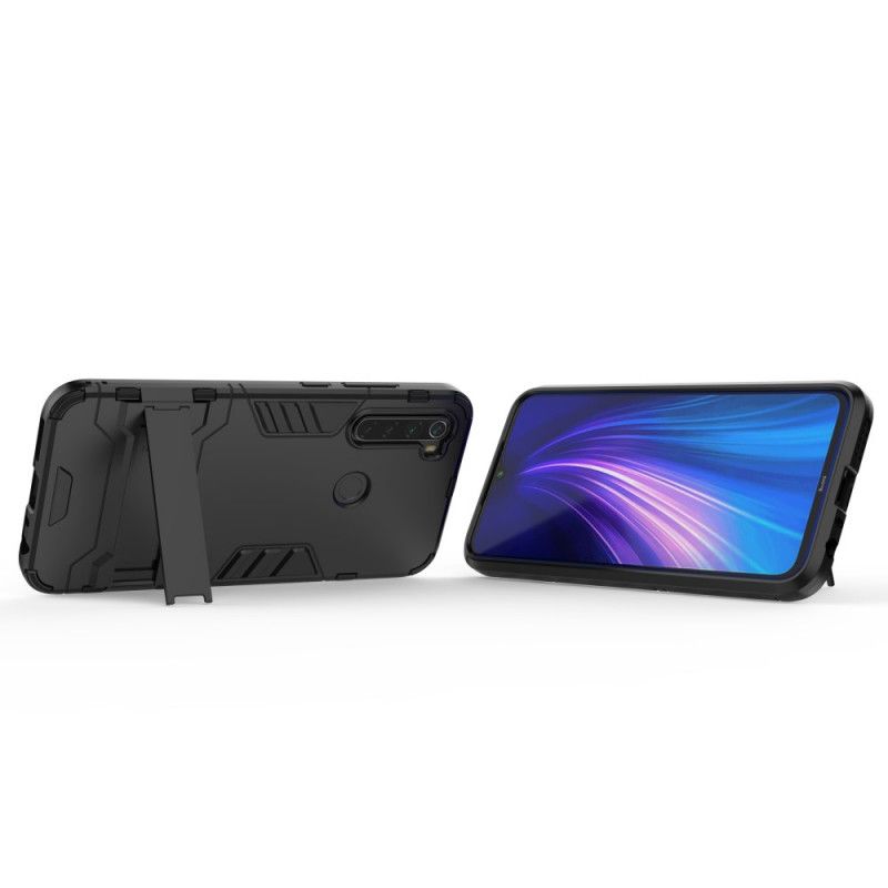 Hoesje voor Xiaomi Redmi Note 8 Wit Zwart Ultrabestendige Tong