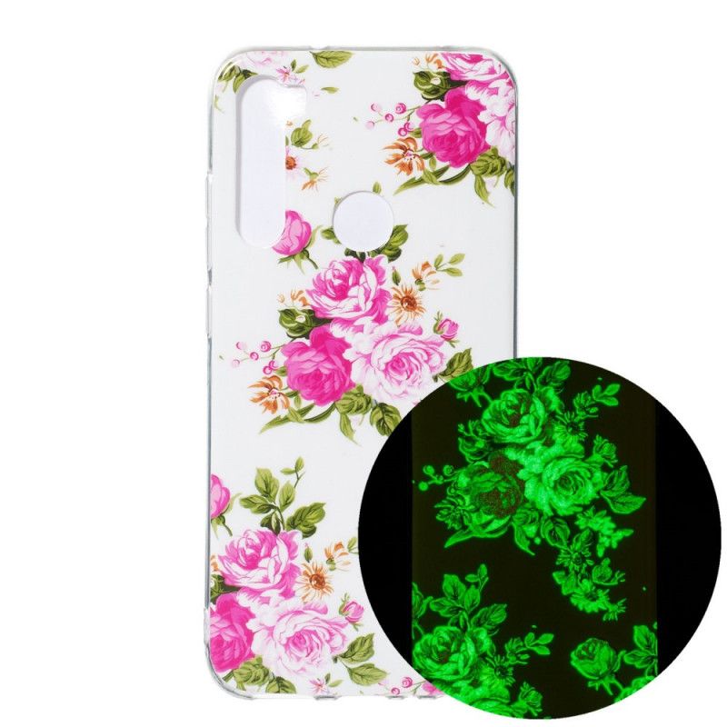 Hoesje Xiaomi Redmi Note 8 Fluorescerende Vrijheidsbloemen