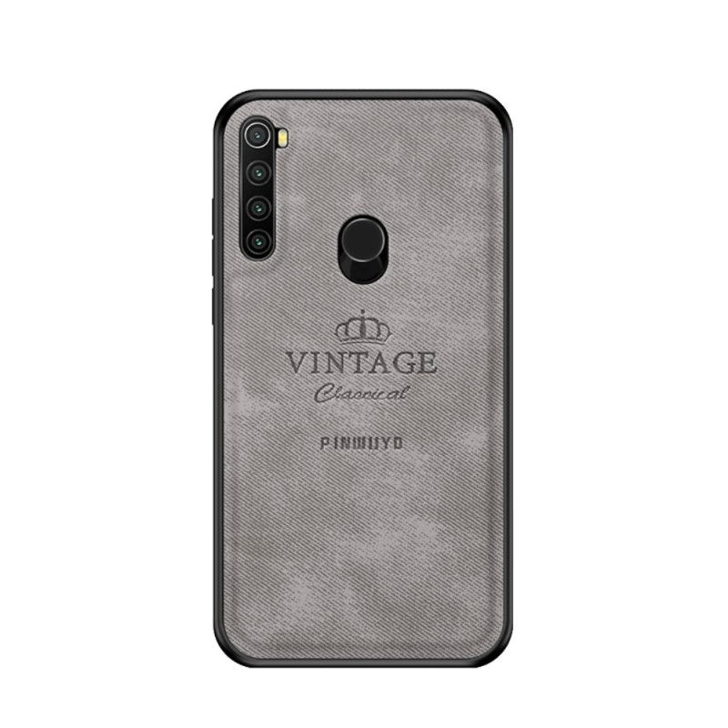 Hoesje Xiaomi Redmi Note 8 Grijs Zwart Eervolle Vintage Pinwuyo