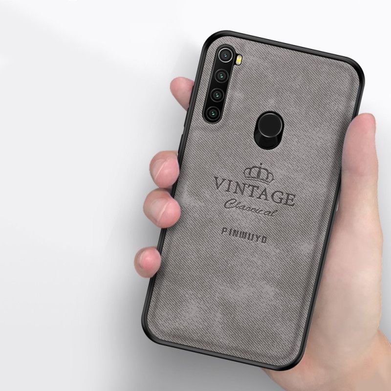 Hoesje Xiaomi Redmi Note 8 Grijs Zwart Eervolle Vintage Pinwuyo