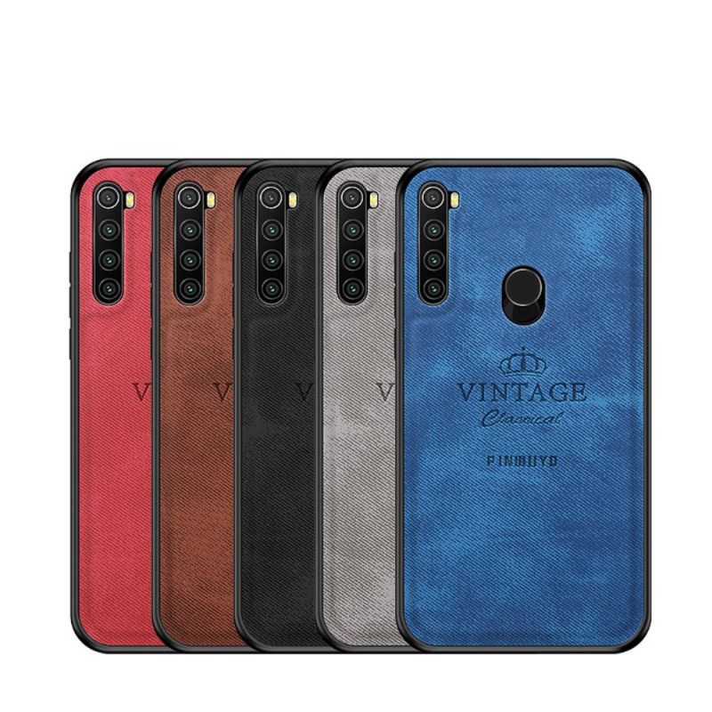 Hoesje Xiaomi Redmi Note 8 Grijs Zwart Eervolle Vintage Pinwuyo