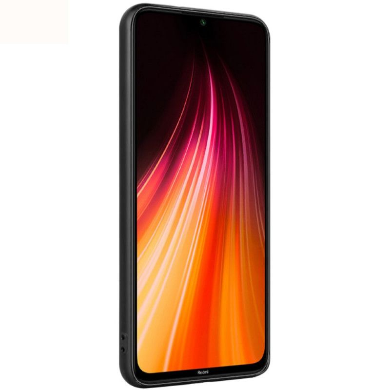 Hoesje Xiaomi Redmi Note 8 Grijs Zwart Imak Croco-Serie