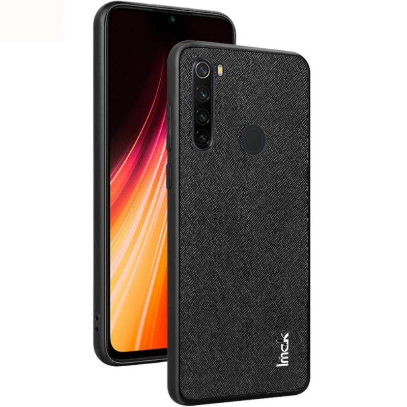 Hoesje Xiaomi Redmi Note 8 Grijs Zwart Imak Croco-Serie