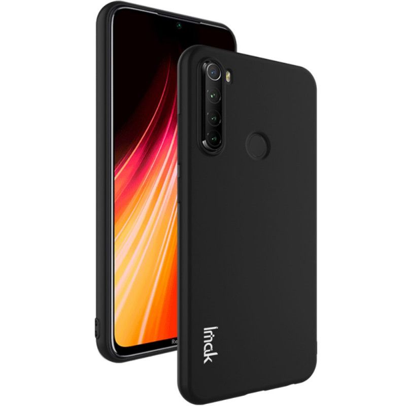 Hoesje Xiaomi Redmi Note 8 Grijs Zwart Zijde Serie