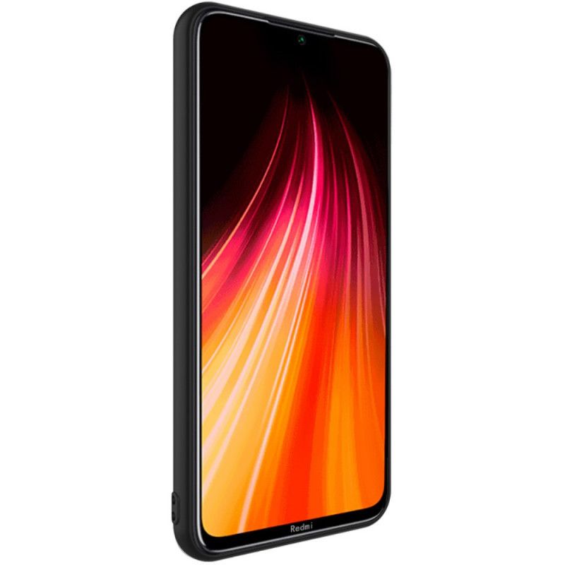 Hoesje Xiaomi Redmi Note 8 Grijs Zwart Zijde Serie