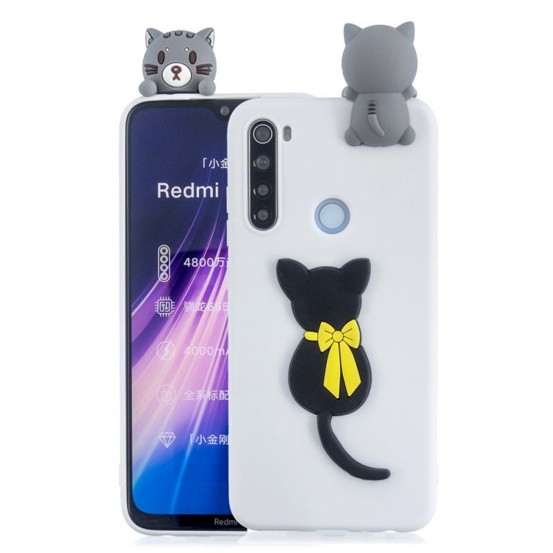 Hoesje Xiaomi Redmi Note 8 Heerlijk 3D Poesje