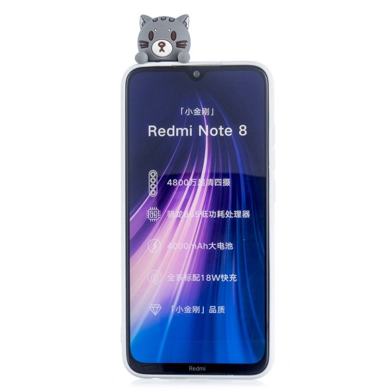 Hoesje Xiaomi Redmi Note 8 Heerlijk 3D Poesje