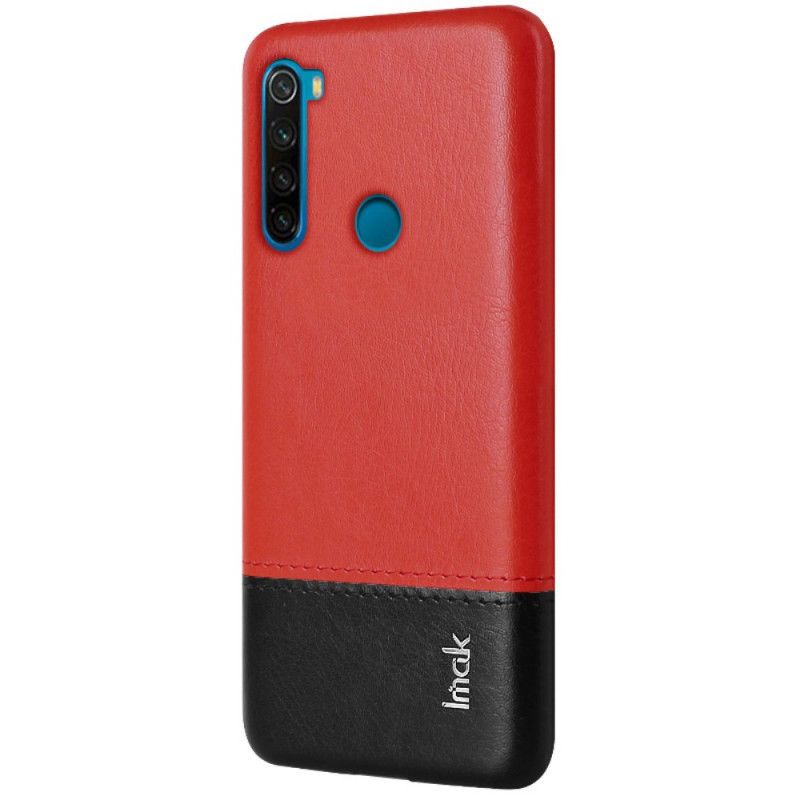 Hoesje Xiaomi Redmi Note 8 Rood Imak Ruiyi Serie Leereffect