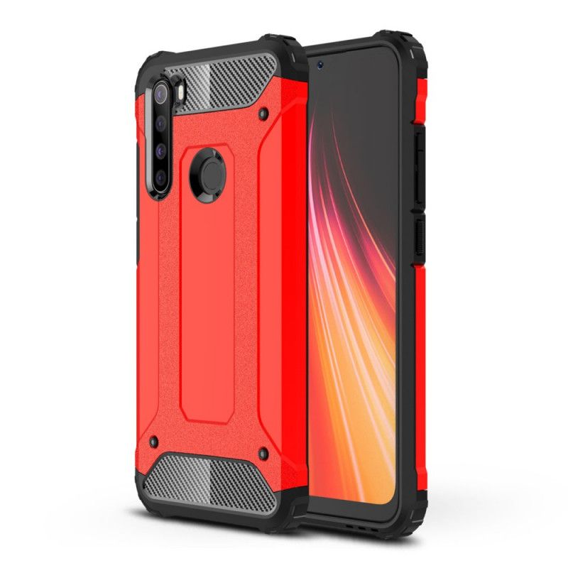 Hoesje Xiaomi Redmi Note 8 Rood Zwart Overlevende