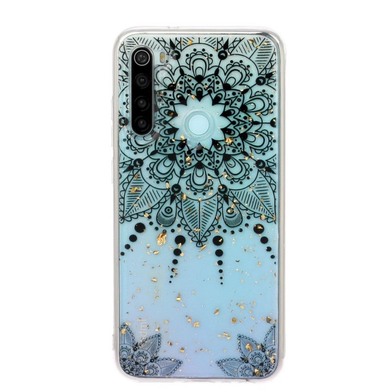 Hoesje Xiaomi Redmi Note 8 Transparant Grijze Mandala