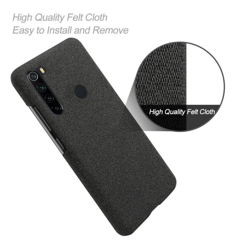 Hoesje Xiaomi Redmi Note 8 Zilver Ksq Chique Stof