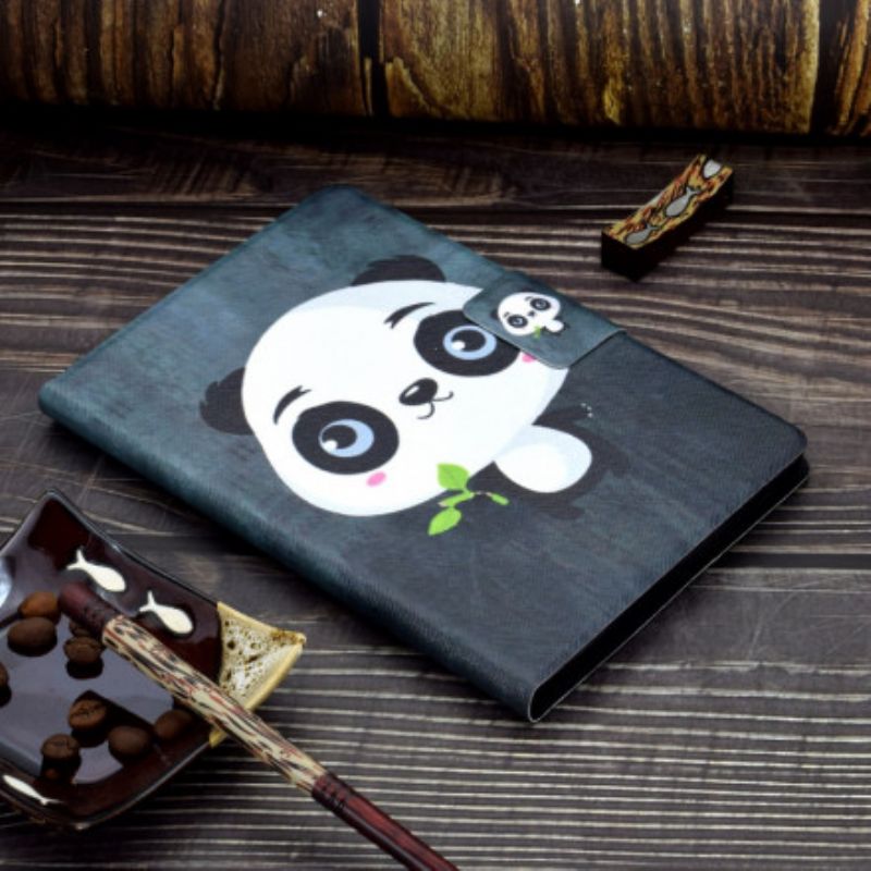 Leren Hoesje Huawei Matepad New Kleine Panda Bescherming Hoesje