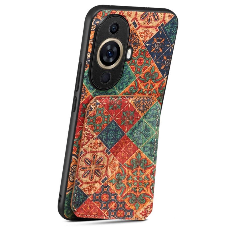 Hoesje Voor Huawei Nova 11 Pro Kaarthouder Met Bloemenmotief