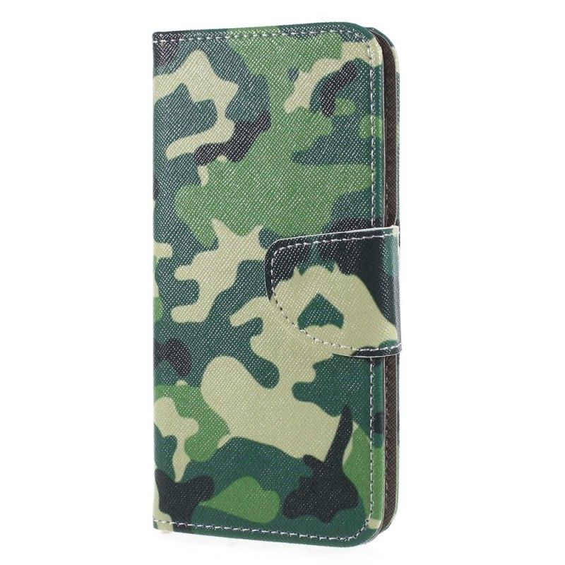 Cover Folio-hoesje Huawei P Smart Telefoonhoesje Militaire Camouflage