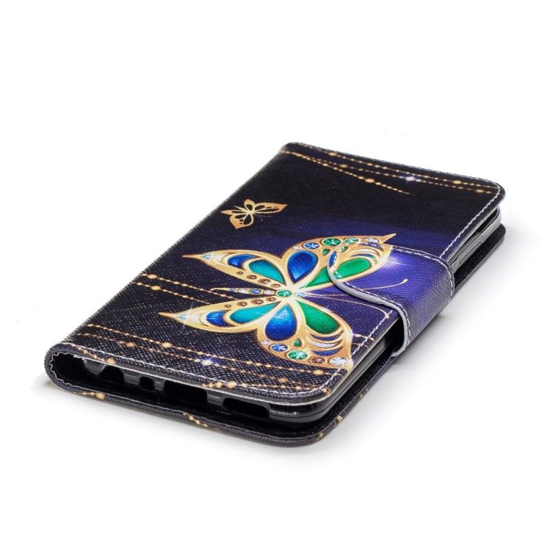 Leren Hoesje Huawei P Smart Magische Vlinder