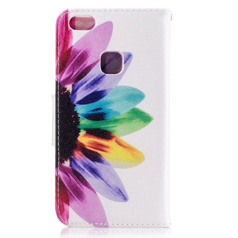 Leren Hoesje voor Huawei P10 Lite Aquarelbloem