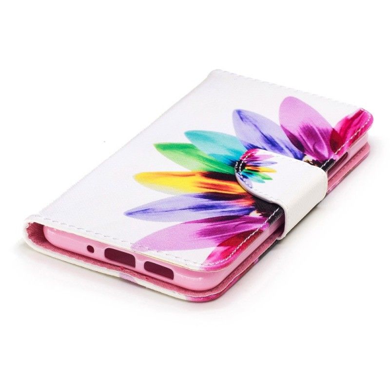 Leren Hoesje voor Huawei P10 Lite Aquarelbloem