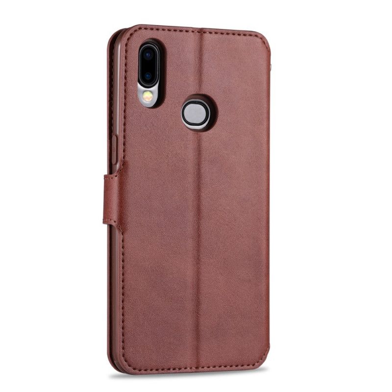 Cover Folio-hoesje Samsung Galaxy A10s Grijs Zwart Telefoonhoesje Retro Azns