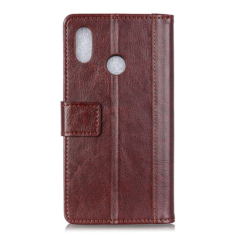 Cover Folio-hoesje Samsung Galaxy A10s Rood Zwart Telefoonhoesje Retro Klinknagelversie