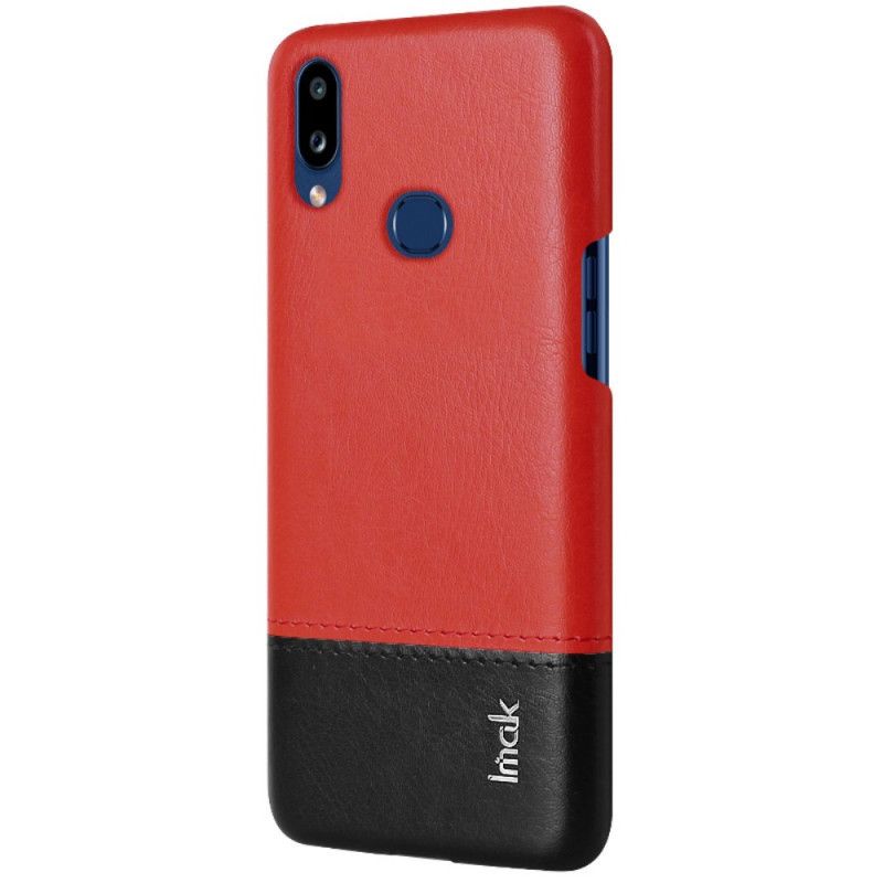 Hoesje Samsung Galaxy A10s Rood Zwart Imak Ruiyi-Serie Met Schermfilm