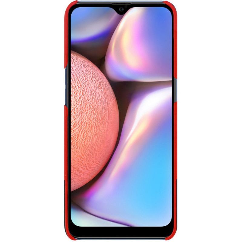 Hoesje Samsung Galaxy A10s Rood Zwart Imak Ruiyi-Serie Met Schermfilm