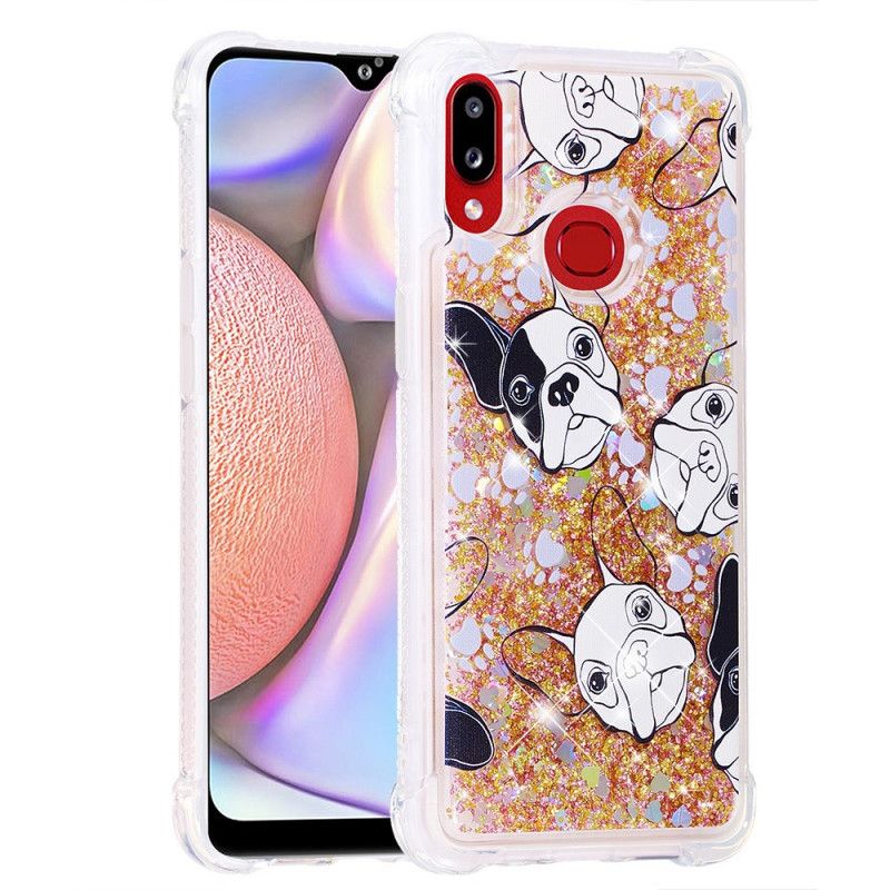 Hoesje voor Samsung Galaxy A10s Mr Hond Glitter