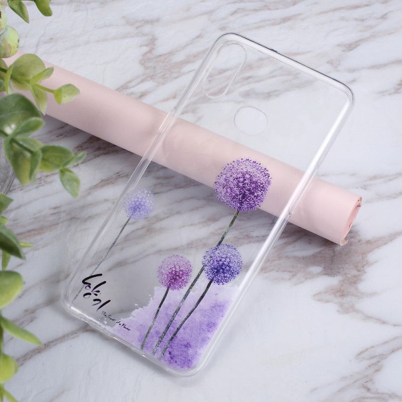 Hoesje voor Samsung Galaxy A10s Transparant Gekleurde Paardenbloemen