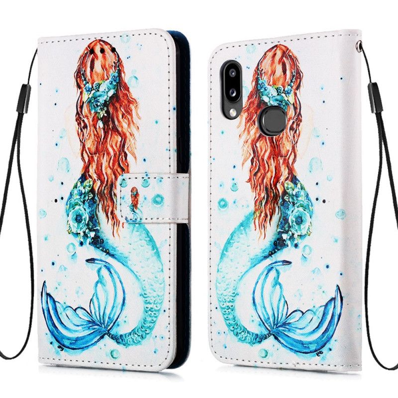 Leren Hoesje voor Samsung Galaxy A10s Zeemeermin-Mijmeringen