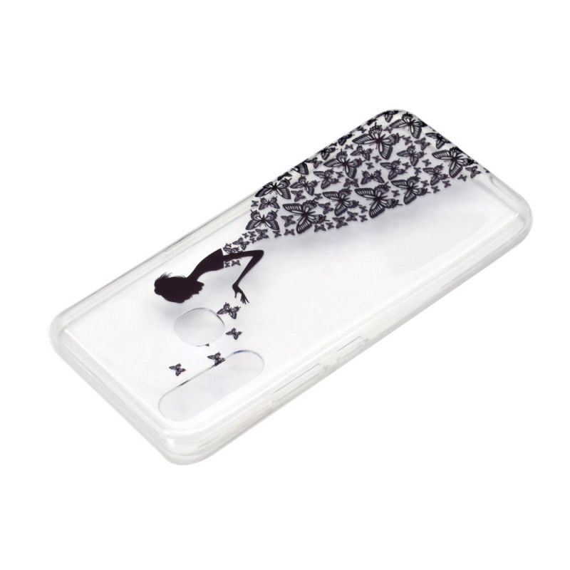 Case Hoesje Huawei P40 Lite E / Y7p Telefoonhoesje Transparante Jurk Met Vlinders