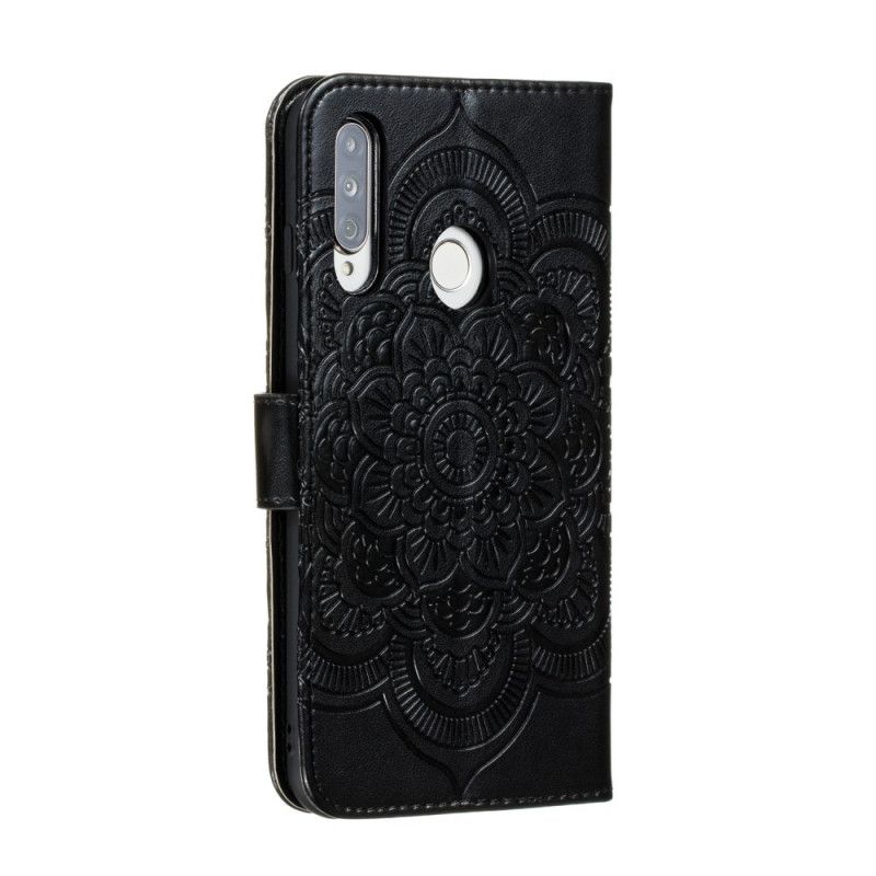 Cover Folio-hoesje Huawei P40 Lite E / Y7p Grijs Zwart Telefoonhoesje Volledige Mandala