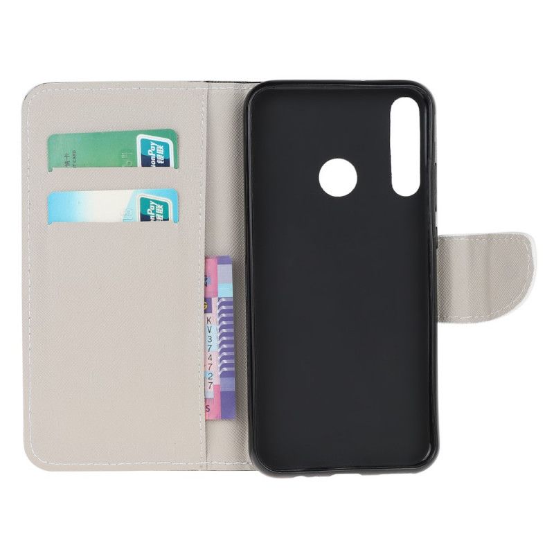 Cover Folio-hoesje Huawei P40 Lite E / Y7p Telefoonhoesje Blijf Kalm En Sprankel