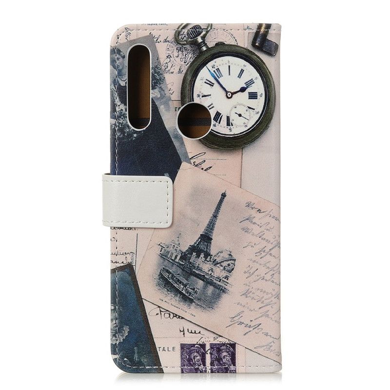 Cover Folio-hoesje Huawei P40 Lite E / Y7p Telefoonhoesje Eiffeltoren Van De Dichter