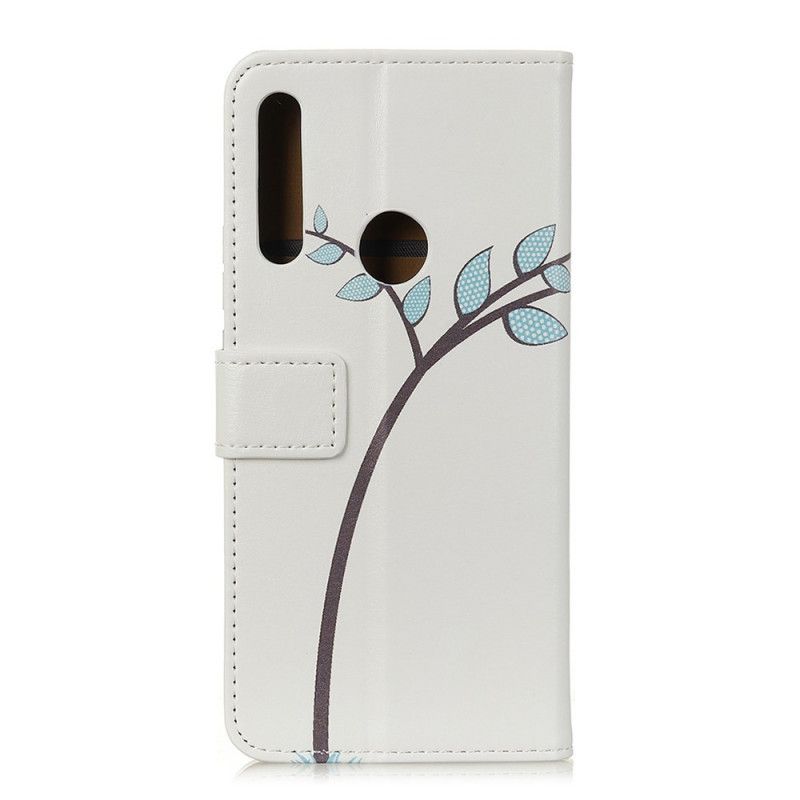 Cover Folio-hoesje Huawei P40 Lite E / Y7p Telefoonhoesje Paar Uilen In De Boom