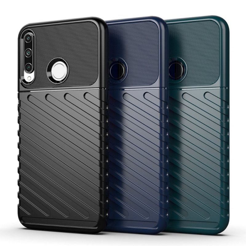 Cover Hoesje Huawei P40 Lite E / Y7p Groen Zwart Telefoonhoesje Donderreeks