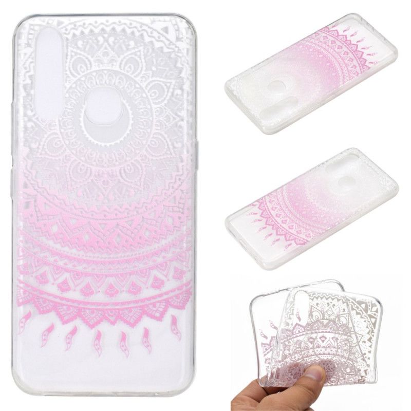 Cover Hoesje Huawei P40 Lite E / Y7p Rose Telefoonhoesje Transparante Kleurrijke Mandala