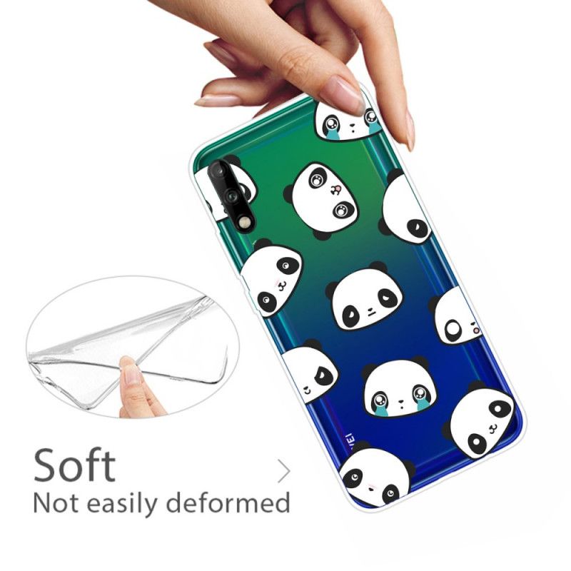 Cover Hoesje Huawei P40 Lite E / Y7p Telefoonhoesje Sentimentele Panda'S