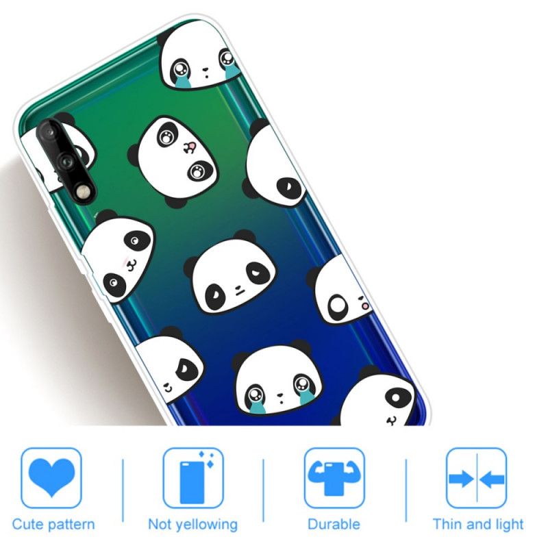 Cover Hoesje Huawei P40 Lite E / Y7p Telefoonhoesje Sentimentele Panda'S