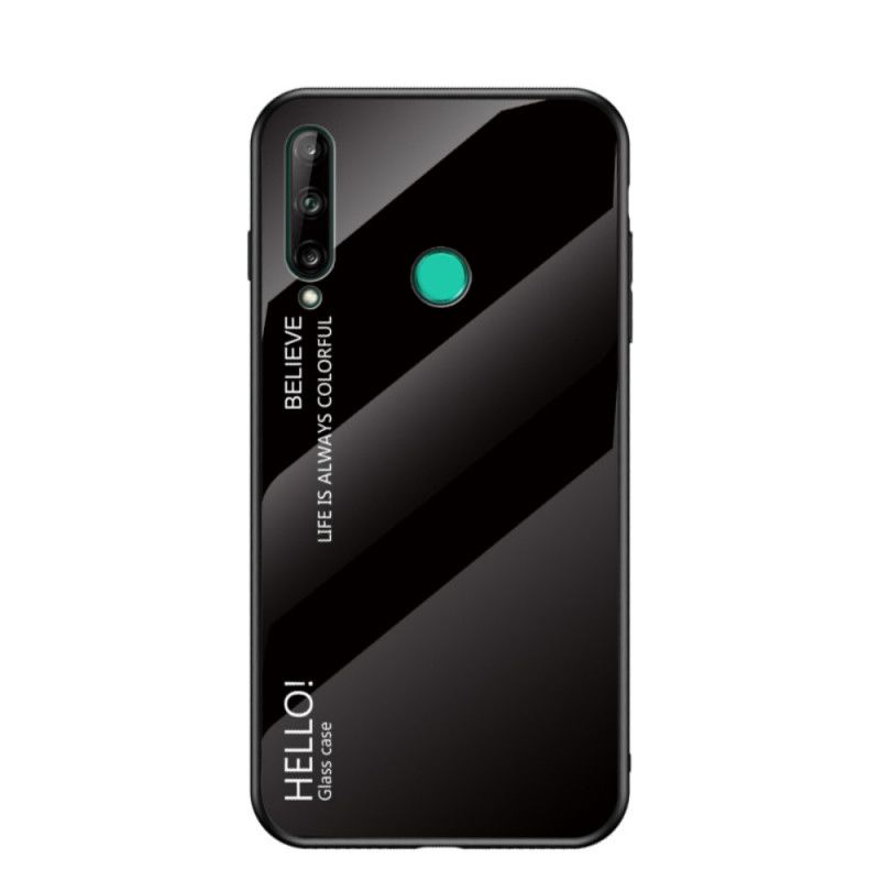 Cover Hoesje Huawei P40 Lite E / Y7p Wit Zwart Telefoonhoesje Hallo Gehard Glas