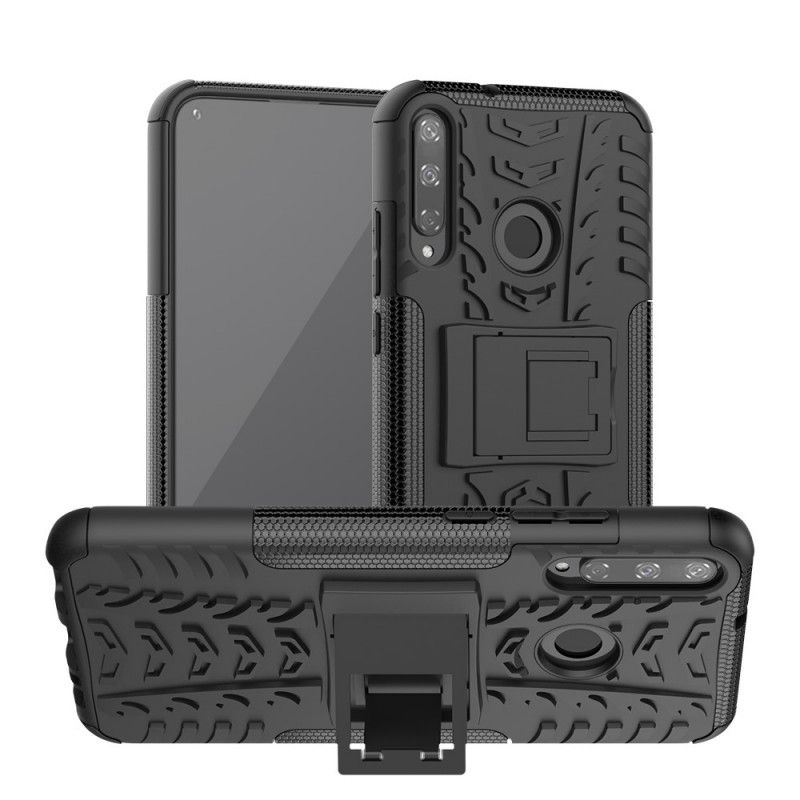 Cover Hoesje Huawei P40 Lite E / Y7p Wit Zwart Telefoonhoesje Ultrabestendig