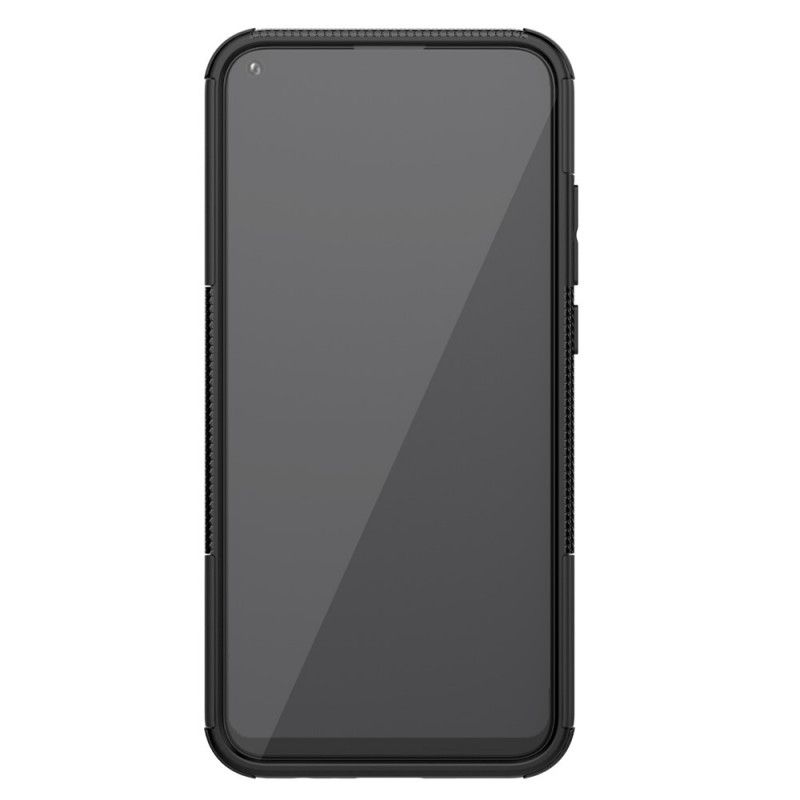 Cover Hoesje Huawei P40 Lite E / Y7p Wit Zwart Telefoonhoesje Ultrabestendig