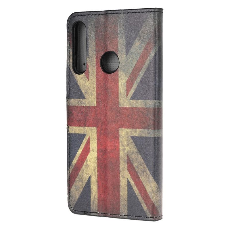 Flip Case Leren Huawei P40 Lite E / Y7p Engelse Vlag