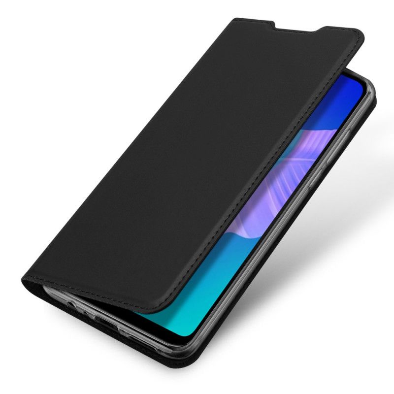 Folio-hoesje voor Huawei P40 Lite E / Y7p Donkerblauw Zwart Pro Dux Ducis Huid