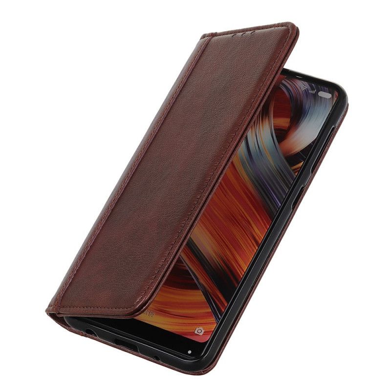 Folio-hoesje voor Huawei P40 Lite E / Y7p Groen Zwart Split Lychee Leer